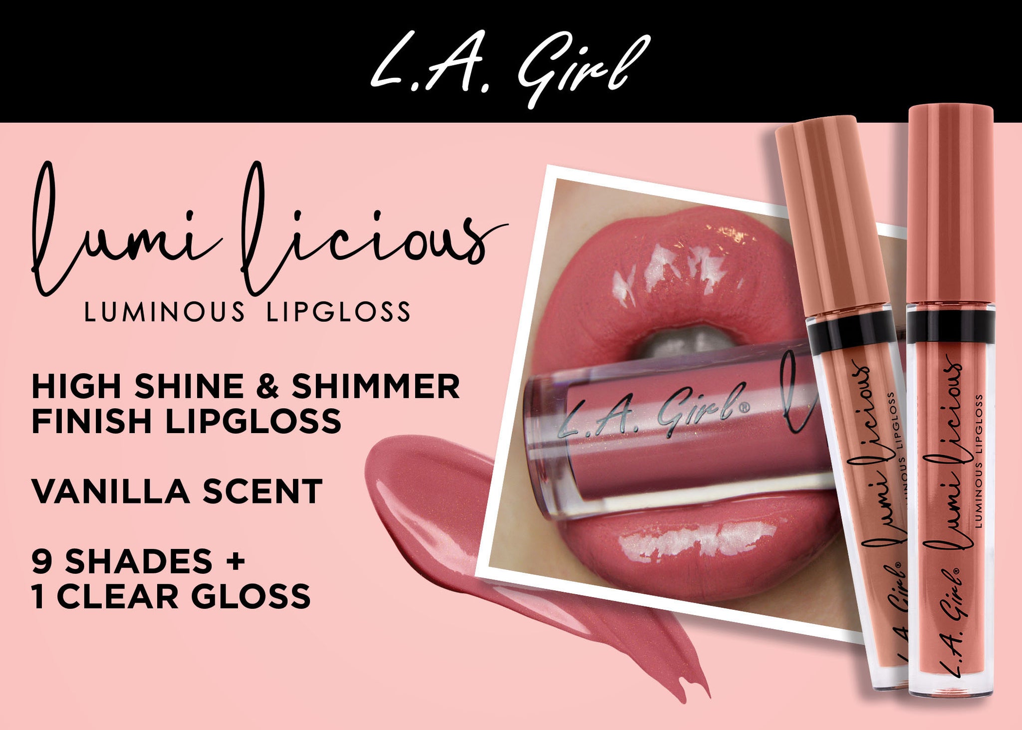 LAG 2022 lumilicious lipgloss postcard 5x7 front promo