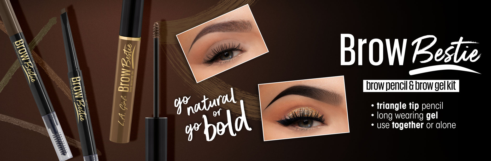 LAG Brow Bestie web banner landing page promo