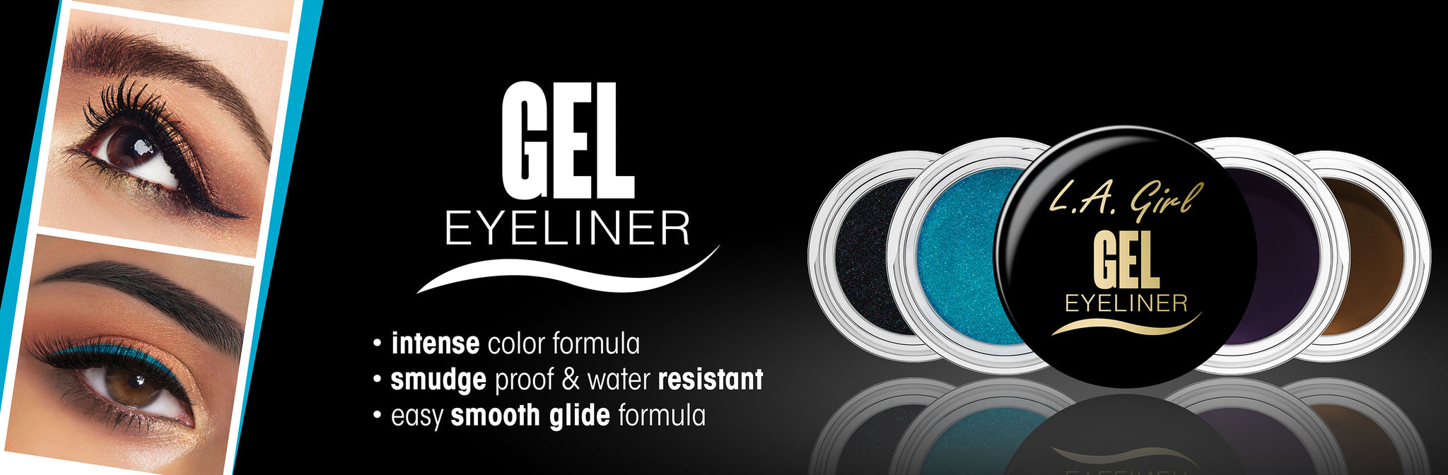 LAG gel eyeliner web banner landing page promo