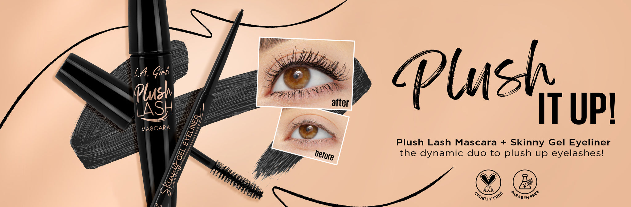 LAG plush lash web banner promo