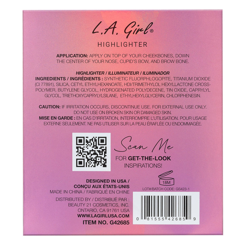 Beauphoria Iridescent Highlighter L.A. Girl Cosmetics