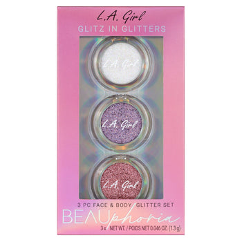 Beauphoria 3pc Face & Body Glitter Set 