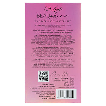 Beauphoria 3pc Face & Body Glitter Set 