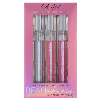 Beauphoria 3pc Sparkly Lip Gloss Set 