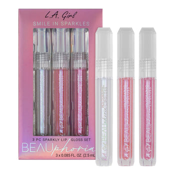 Beauphoria 3pc Sparkly Lip Gloss Set 