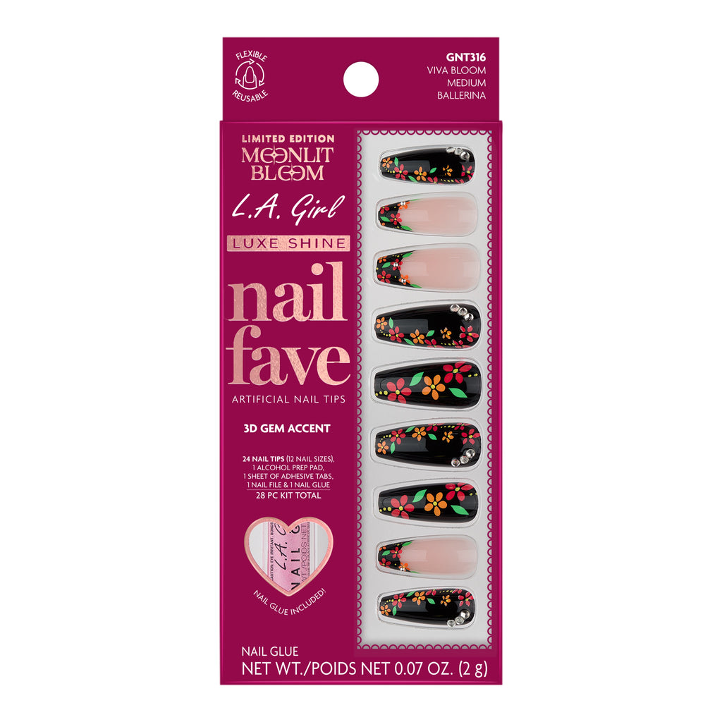 Moonlit Bloom Collection - Luxe Shine Nail Fave Nail Tips