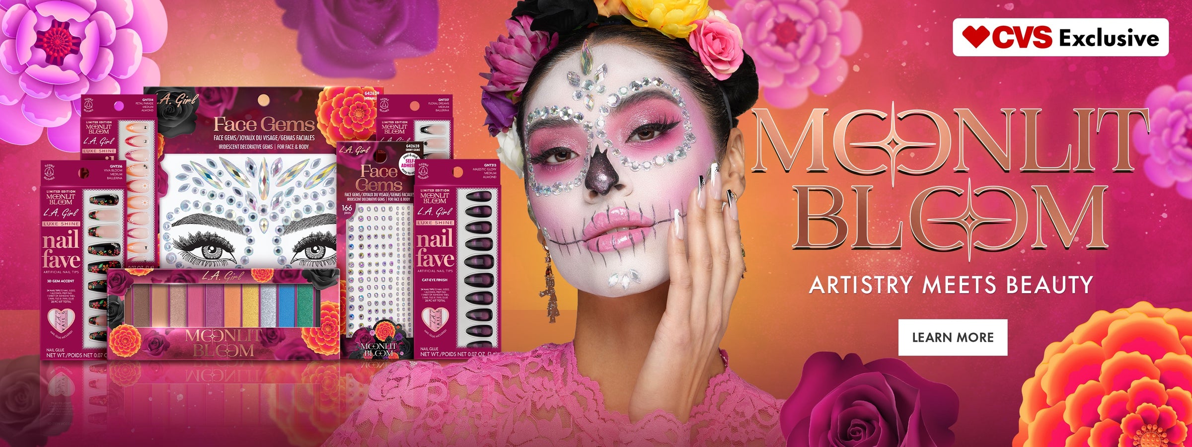 Moonlit Bloom Collection — homepage banner desktop