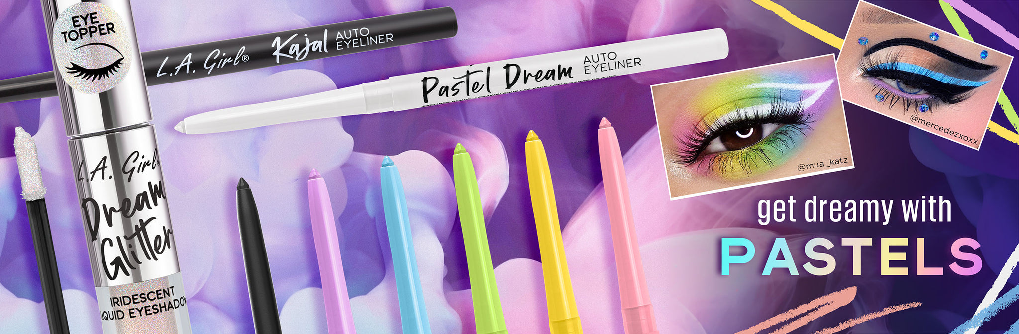LAG pastel dream web banner landing page promo