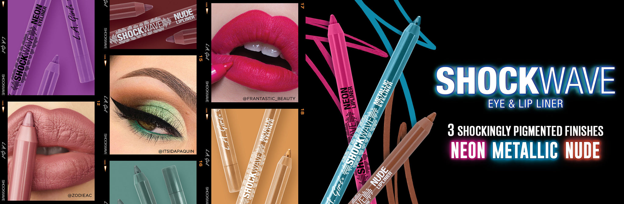 LAG shockwave collection web banner landing page promo