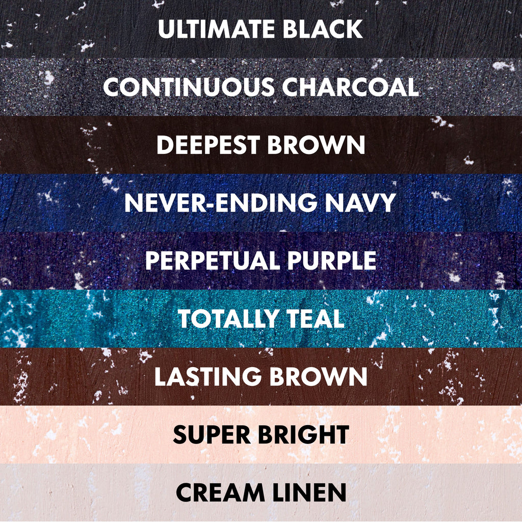 Ultimate Intense Stay Auto Eyeliner — shade range
